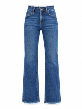 RISEN Mid Rise Bootcut Frayed Jeans New | #26